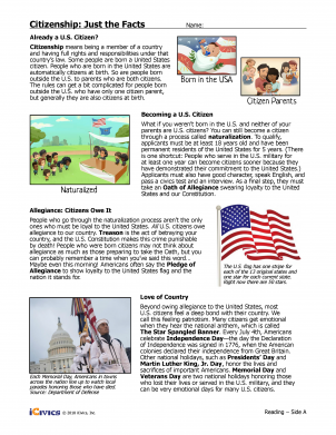 Citizenship: Just the Facts Lesson Plan - 1