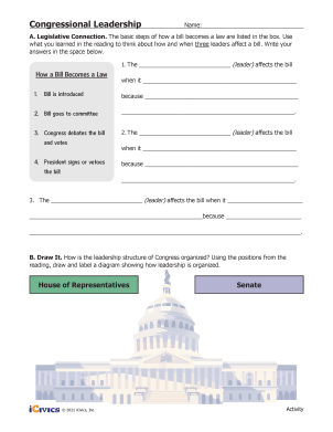 Congressional Leadership Lesson Plan Activities
