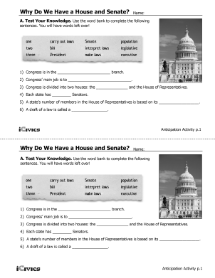 Why Do We Have A House And Senate, Anyway? - Senate vs House Lesson Plan - Vocabulary