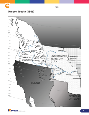 Oregon Treaty (1845) - Oregon Country Lesson Plan 03 - Map